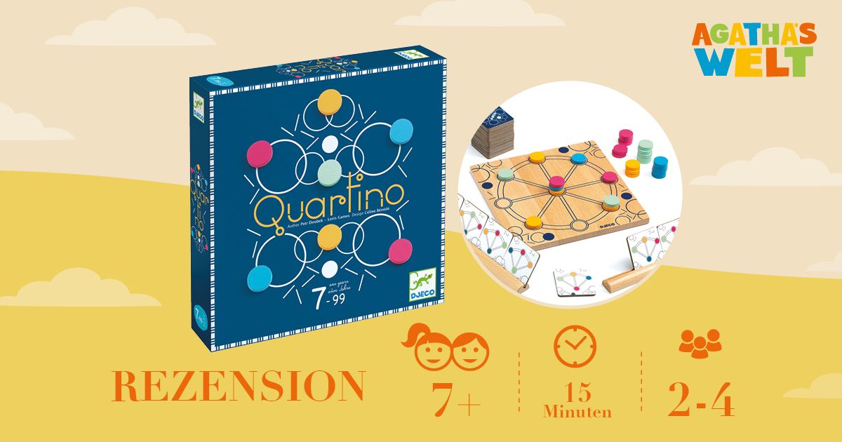 Rezension des Spiels von Djeco: Quartino | Agatha�??s welt